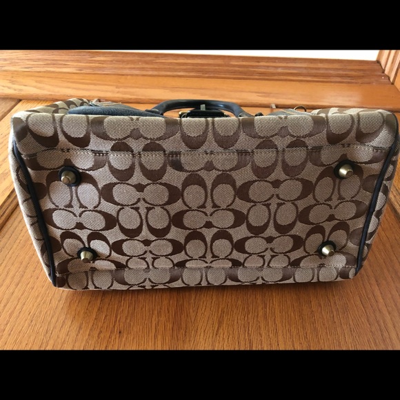 Coach Special Edition Navy Suede Satchel #5064 - Picture 3 of 7